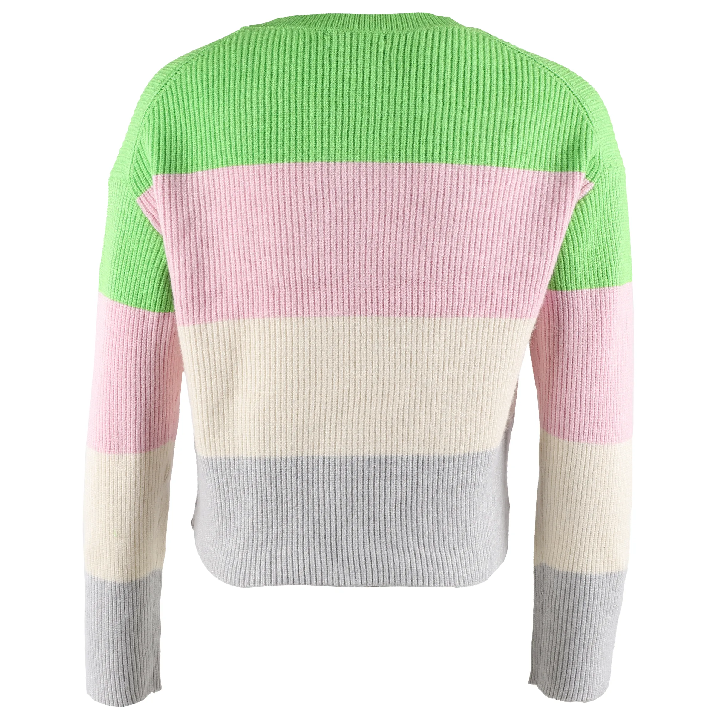 Mädchen Strickpullover mit Blockstreifen