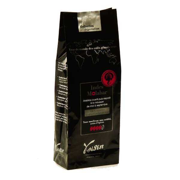 Café moulu - Indes Malabar - 100% Arabica - Force 4/5