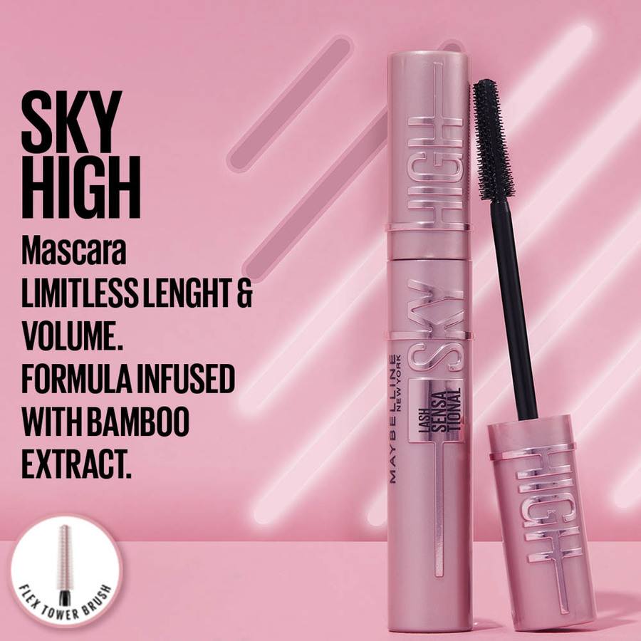 Maybelline Lash Sensational Sky High Mascara Black + Lash Sensational Sky High Tinted Primer