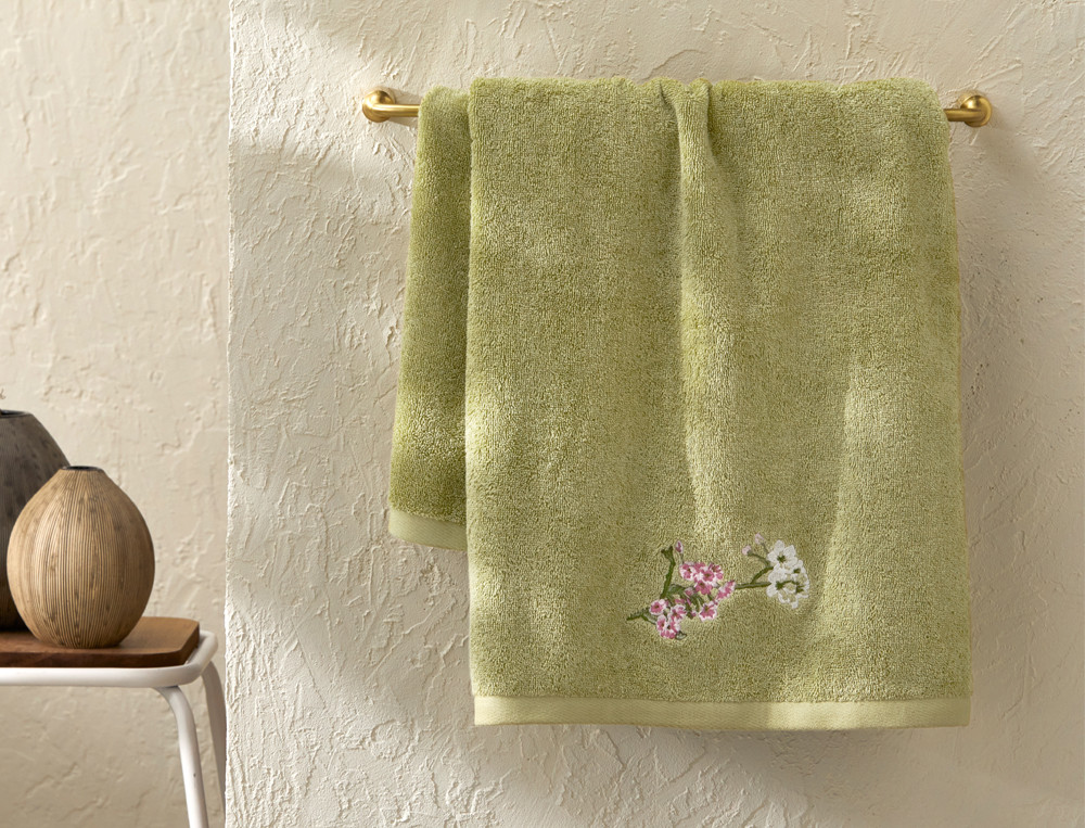 Linge de bain brodé-Florescence