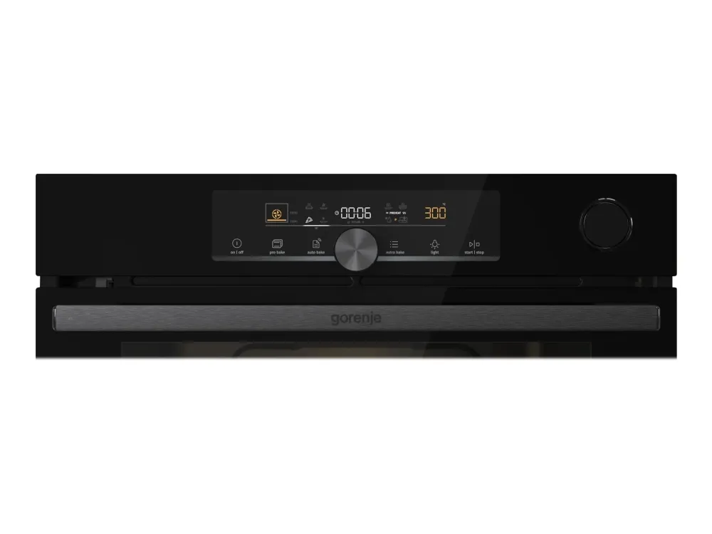 Gorenje Advanced BPSA6747A08BG - Ovn - med dampfunktion - til indbygning - niche - bredde: 56 cm - dybde: 55 cm - højde: 59 cm - med selv-rengøring - Klasse A  - sort