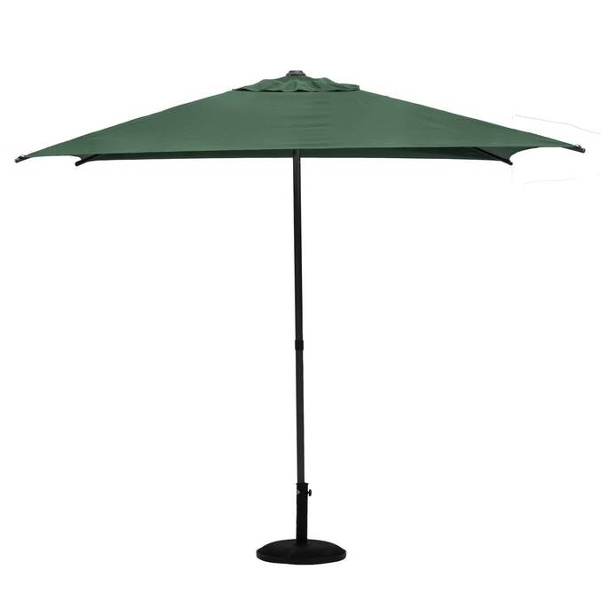 Parasol droit carré inclinable SOYA Vert olive