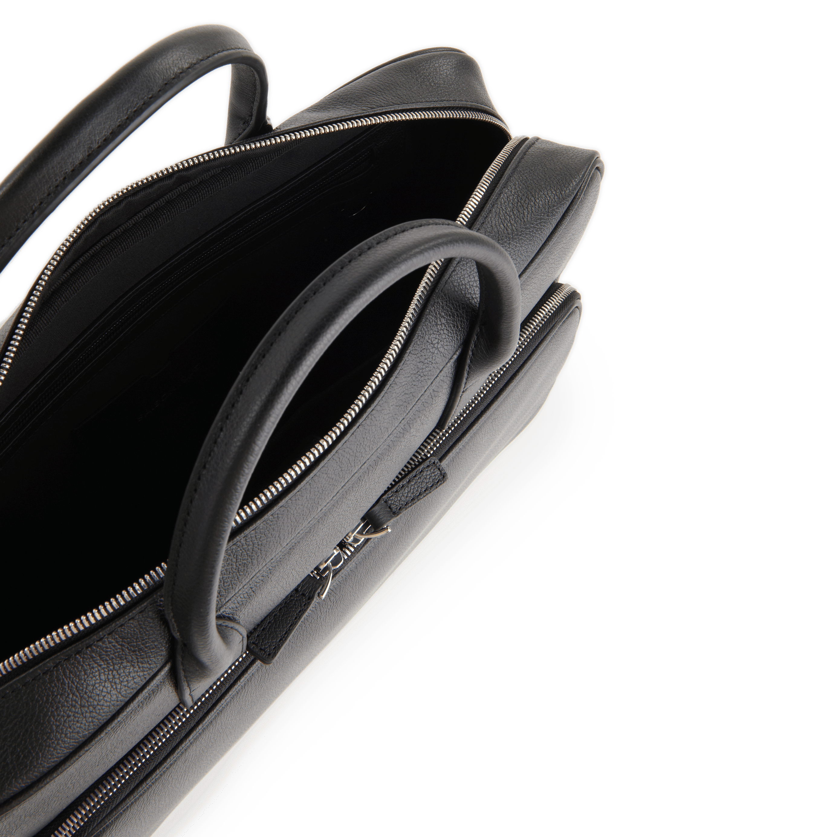CITY - Sac ordinateur en cuir | Noir