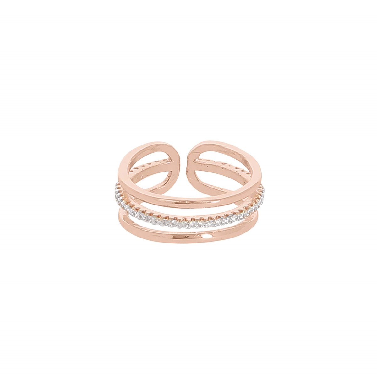 Bague Tali dorée rose