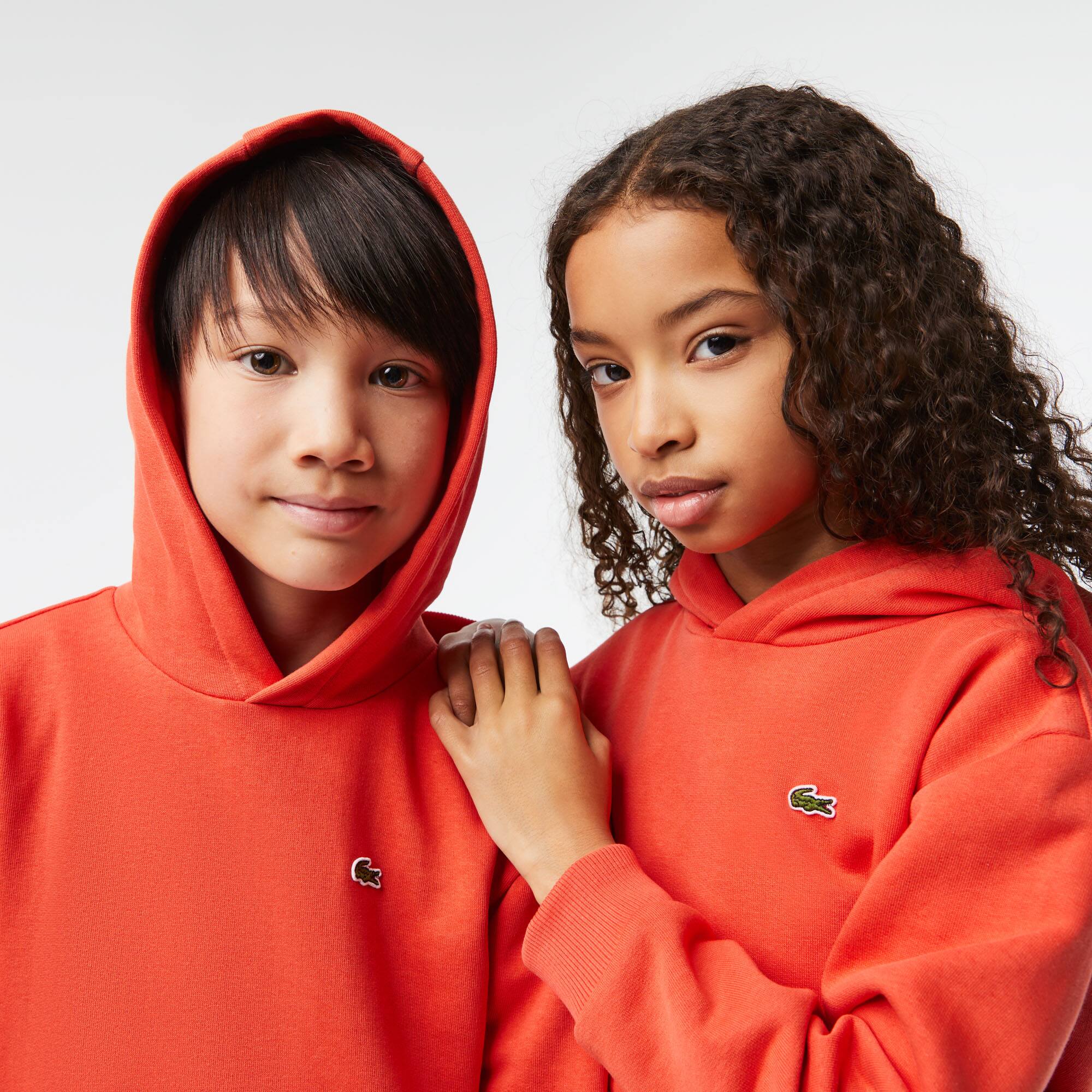 Kinder LACOSTE Hoodie aus Fleece Pullover & Sweatshirts - Orange - Lacoste - Kinder