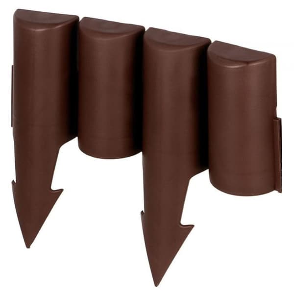 10 hagekant 250 cm, slitesterkt materiale, brun