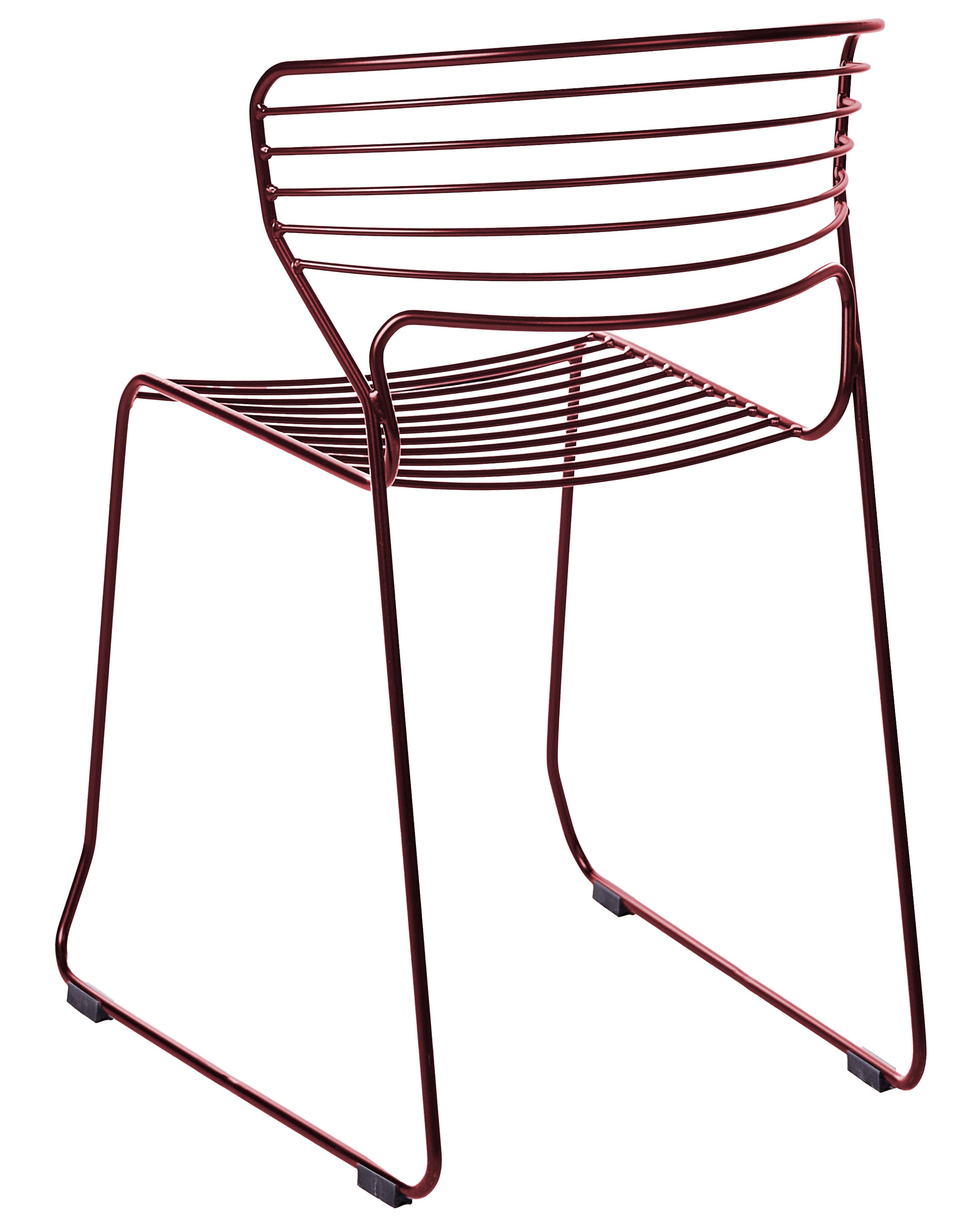 Set van 2 tuinstoelen PISTOIA Metaal Rood