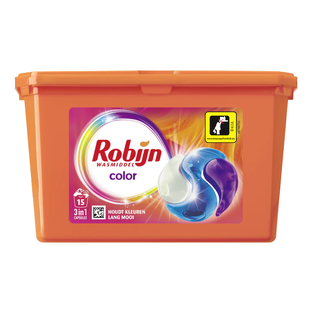 Robijn Vloeibaar Wasmiddel 3in1 Capsule Color 15ST