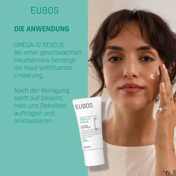 Eubos Omega-12 Rescue 12 % Omega Gesichtscreme, 50 ml