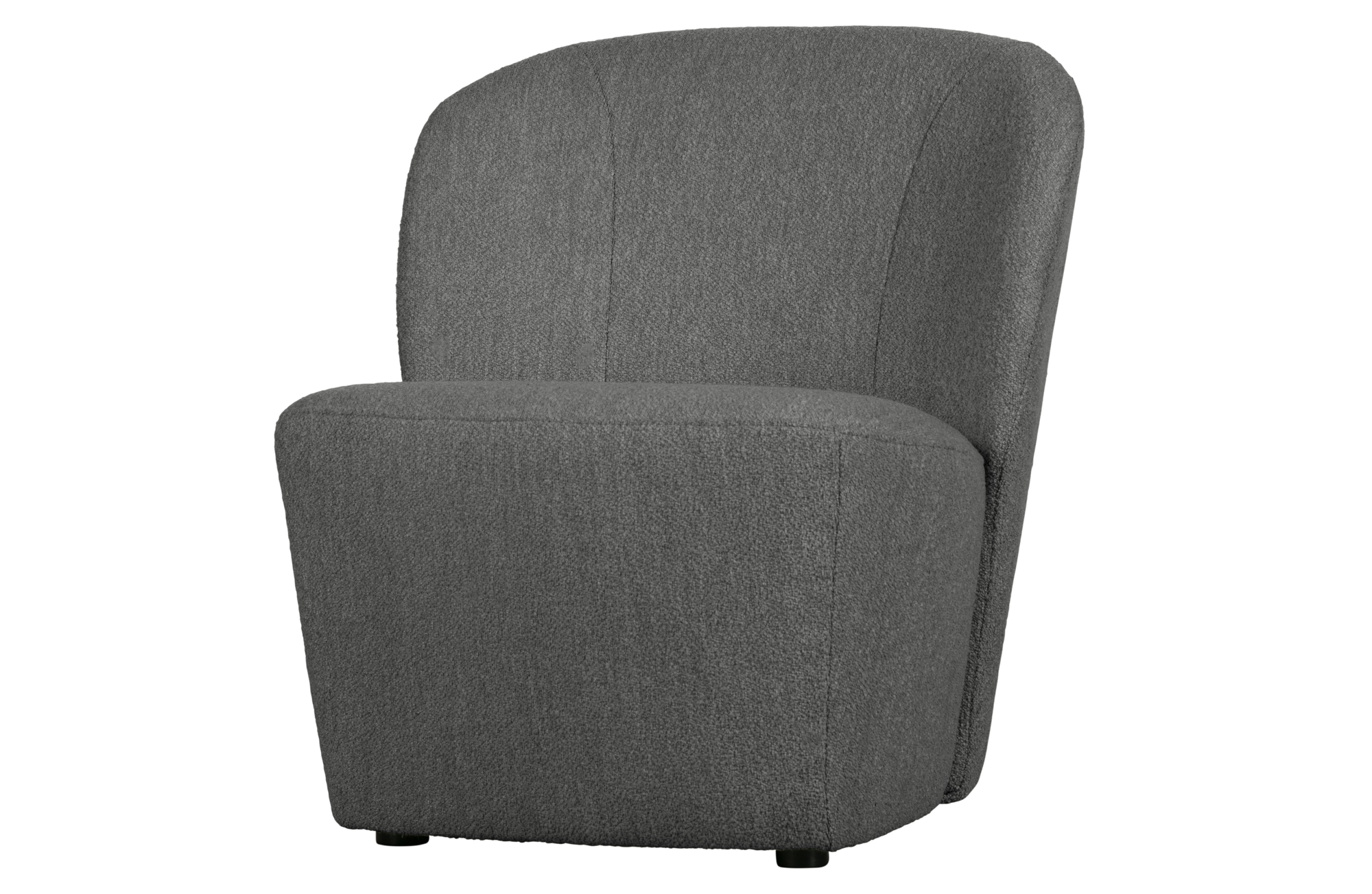 vtwonen fauteuil Lofty bouclé Staalgrijs