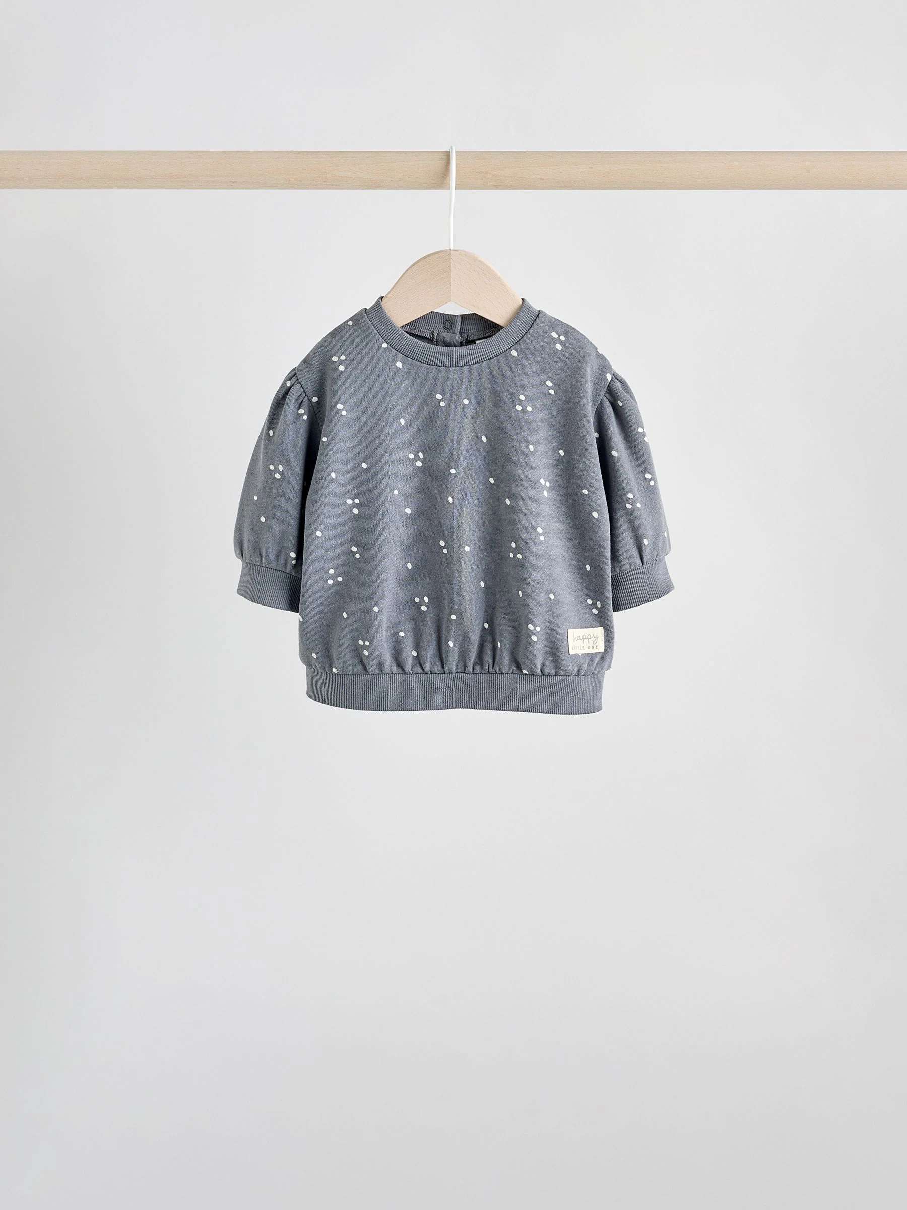 Antracietgrijs & Crème - Baby sweatshirt en joggingbroek 6 -delige set (0mnd -2jr)
