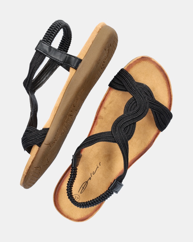 Dolcis Sandalen  - zwart