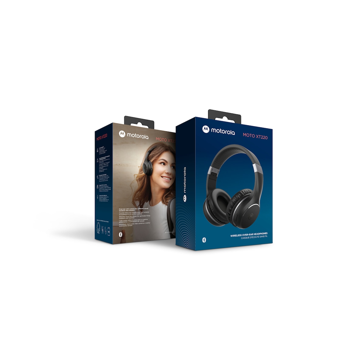 Moto XT 220 Hörlurar over-ear BT trådlös Svart