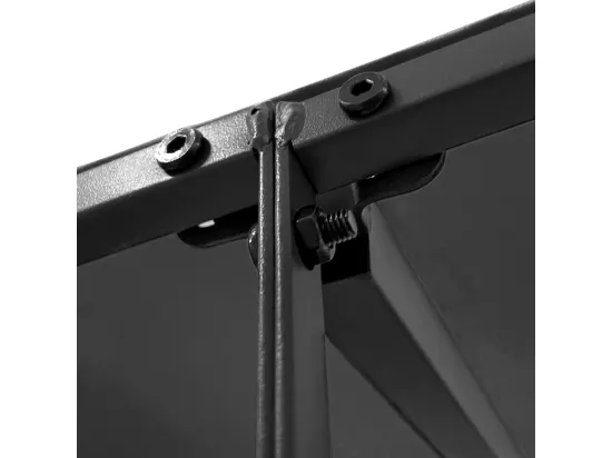 Auvent anthracite 4x3 m 180 g/m² tissu et acier