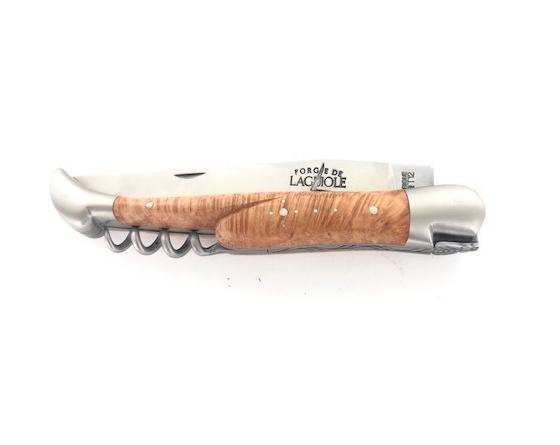 Laguiole Tradition 12 cm - 2 mitres - 2 pièces - Bruyère Couteau de Poche Forge de Laguiole
