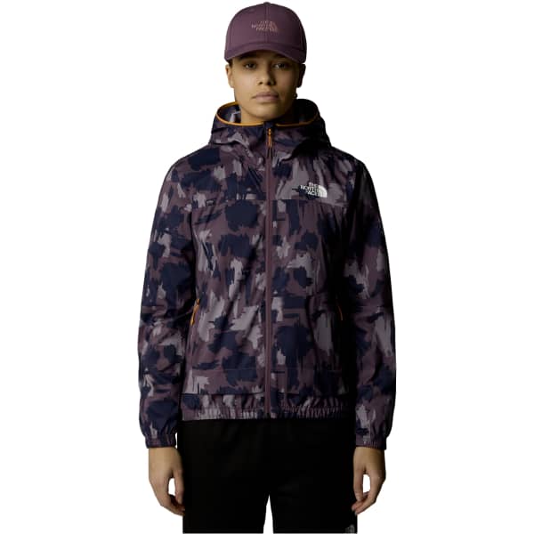 Veste running THE NORTH FACE W MA WIND TRACK TOP MIDNIGHT MAUVE PAINTED