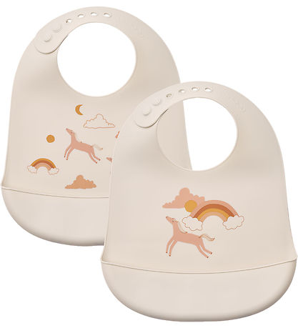 Liewood Lätzchen - Silikon - 2er-Pack - Tilda - Dream/Ecru
