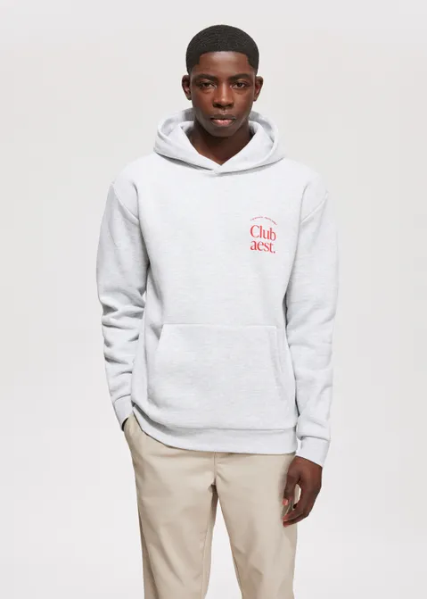 Hoodie club society grijs (GRS.LME)