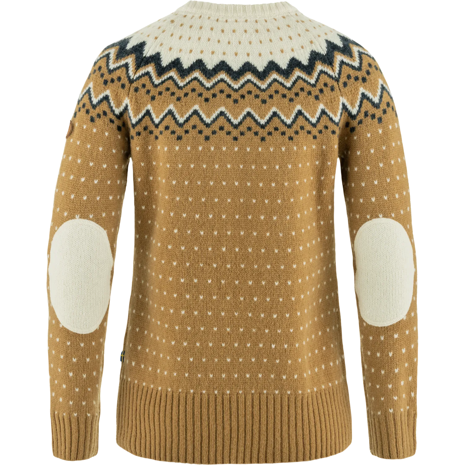 Fjällräven Women's Övik Knit Sweater Buckwheat Brown-Chalk White