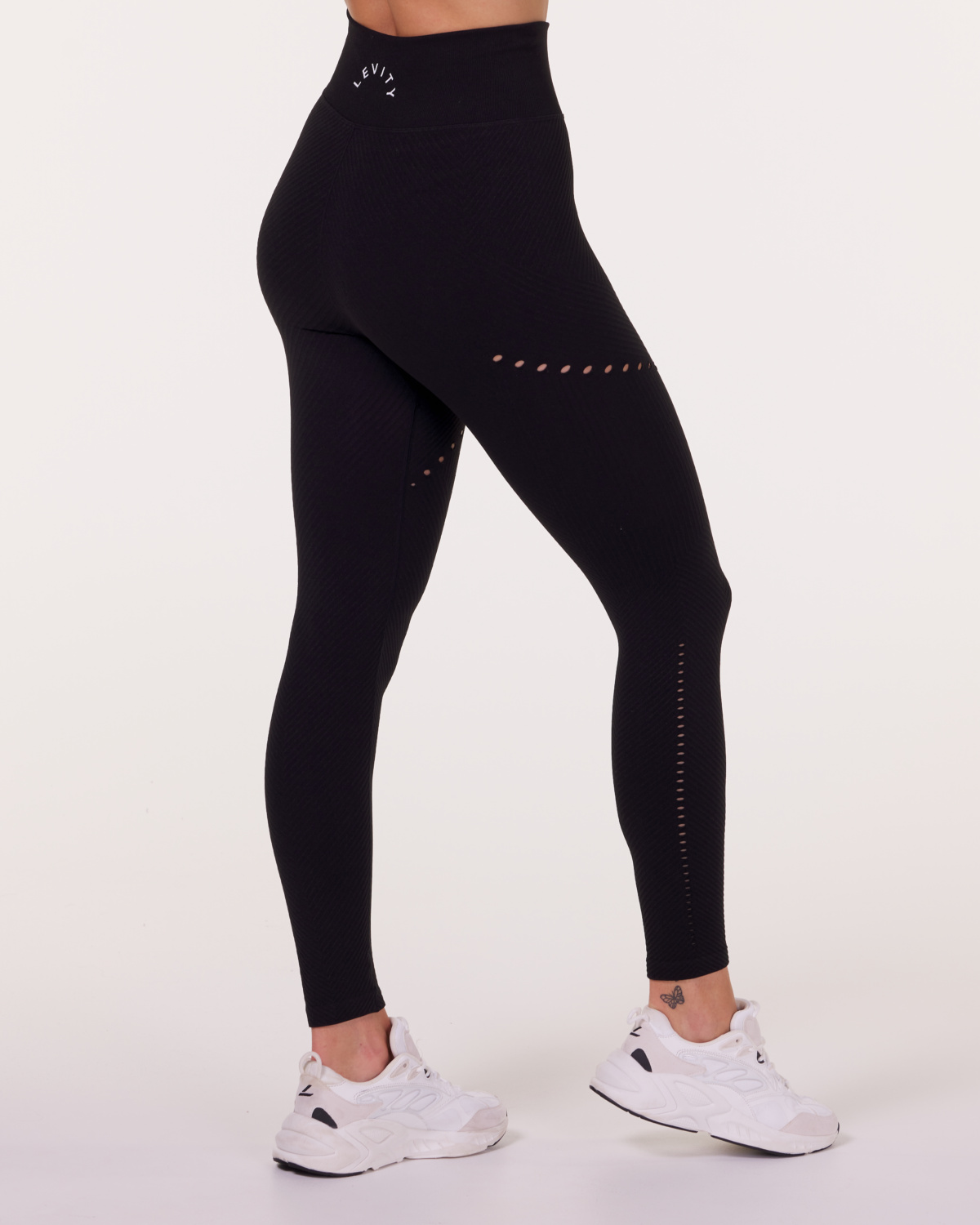 LEVITY SETT Balance Herringbone Seamless Black Marl