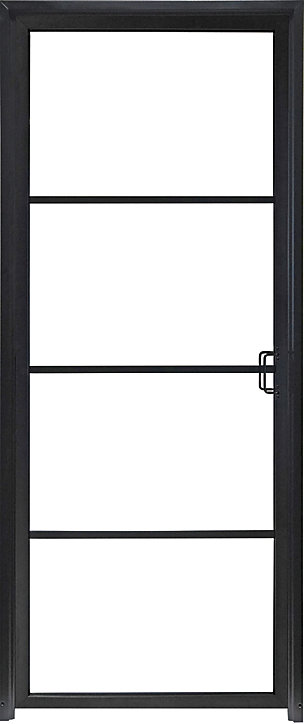 Bloc porte 4 vitrages poussant gauche H 204 X L 83 cm