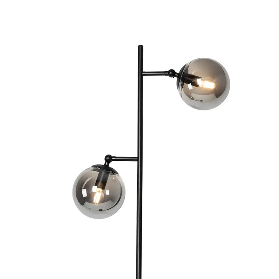 Qazqa vloerlampen pallon zilverkleurig e14