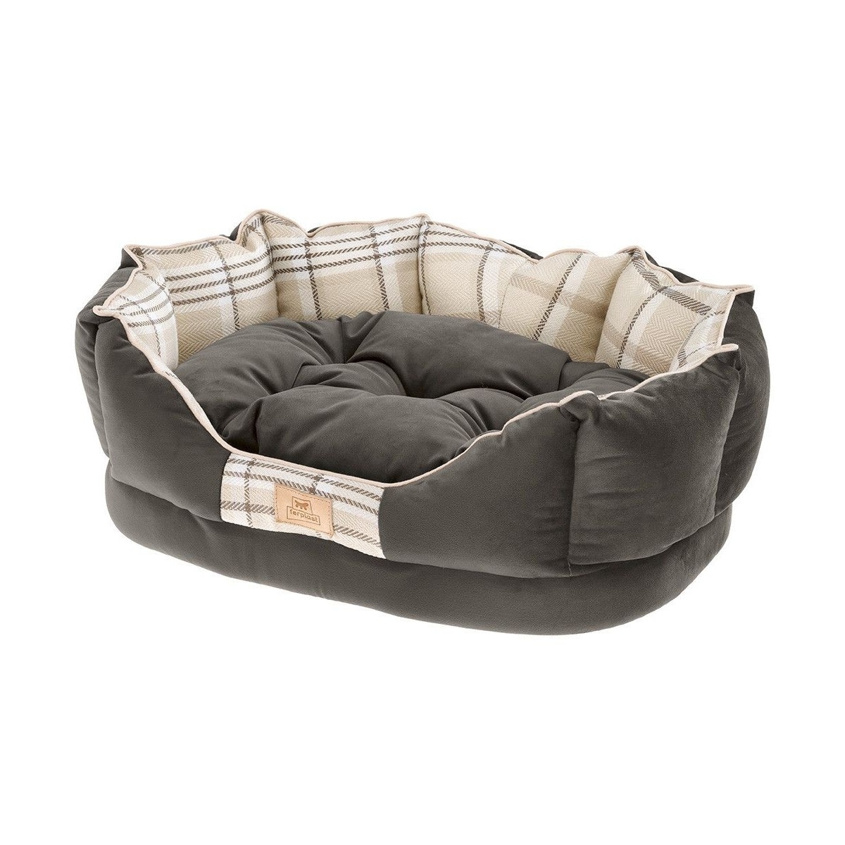 Hundeseng Charles 50 45x35x17cm, brun