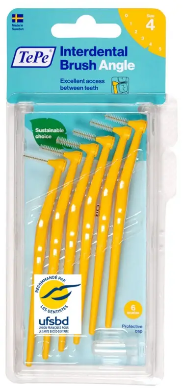 Brossettes Interdentaires Angle - Taille : 4 - 6 Brossettes