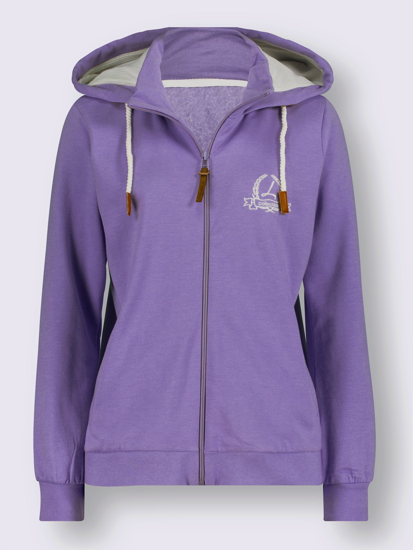Veste sweat 55% coton