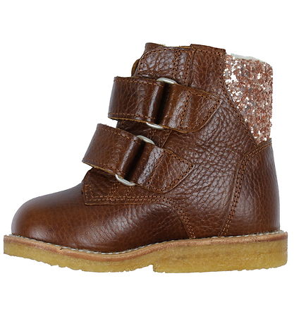 Angulus Lauflernstiefel - Tex - Kognac/Maple Glitter