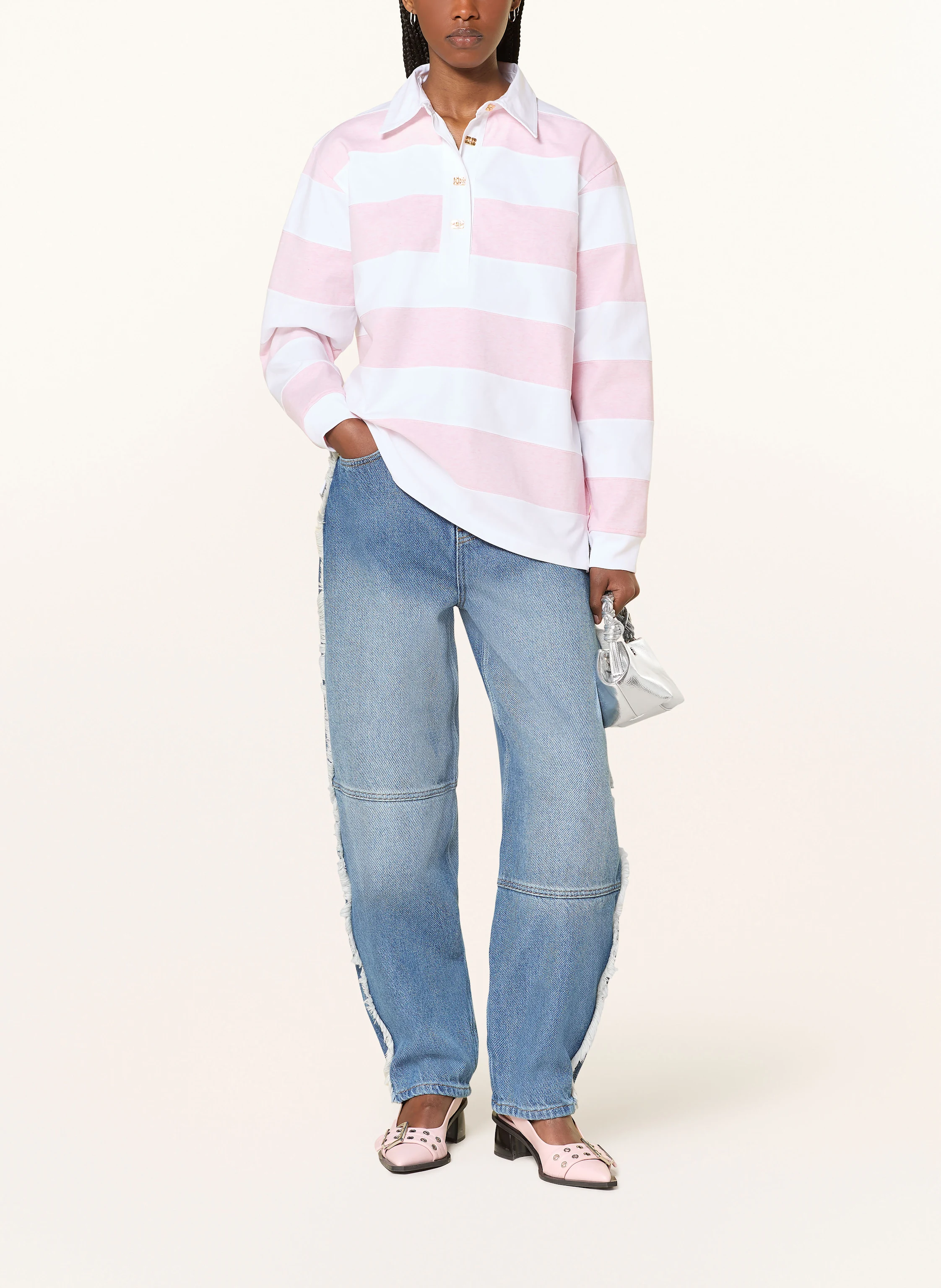 GANNI Jersey-Poloshirt