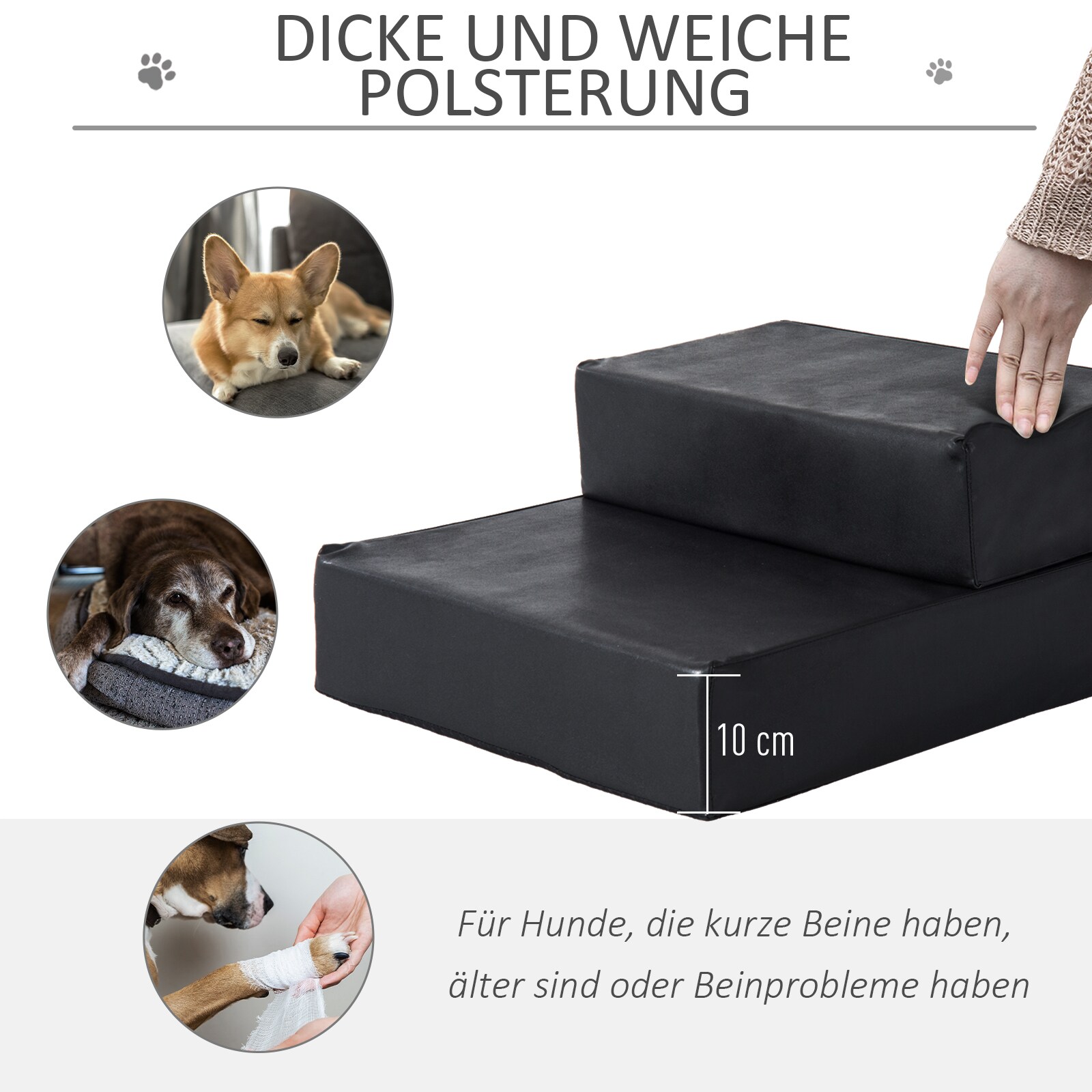PawHut Hundetreppe klappbar