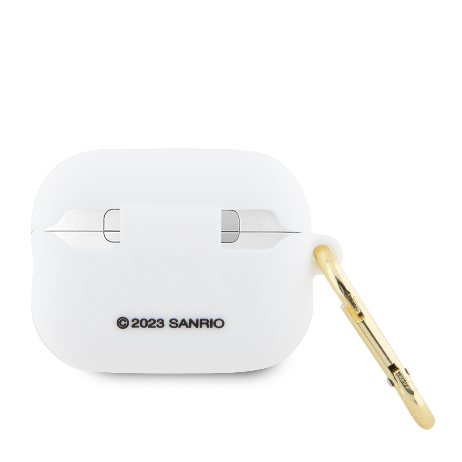 AirPods Pro 2 / AirPods Pro Silikon Schutzhülle 3D Kitty Head mit Karabinerhaken (HKAP23DKHSH) - Weiss