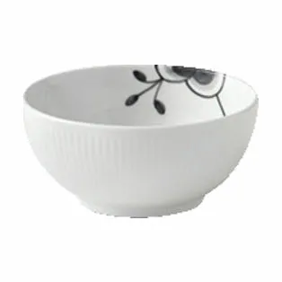 Royal Copenhagen Sort Mega Riflet Skål