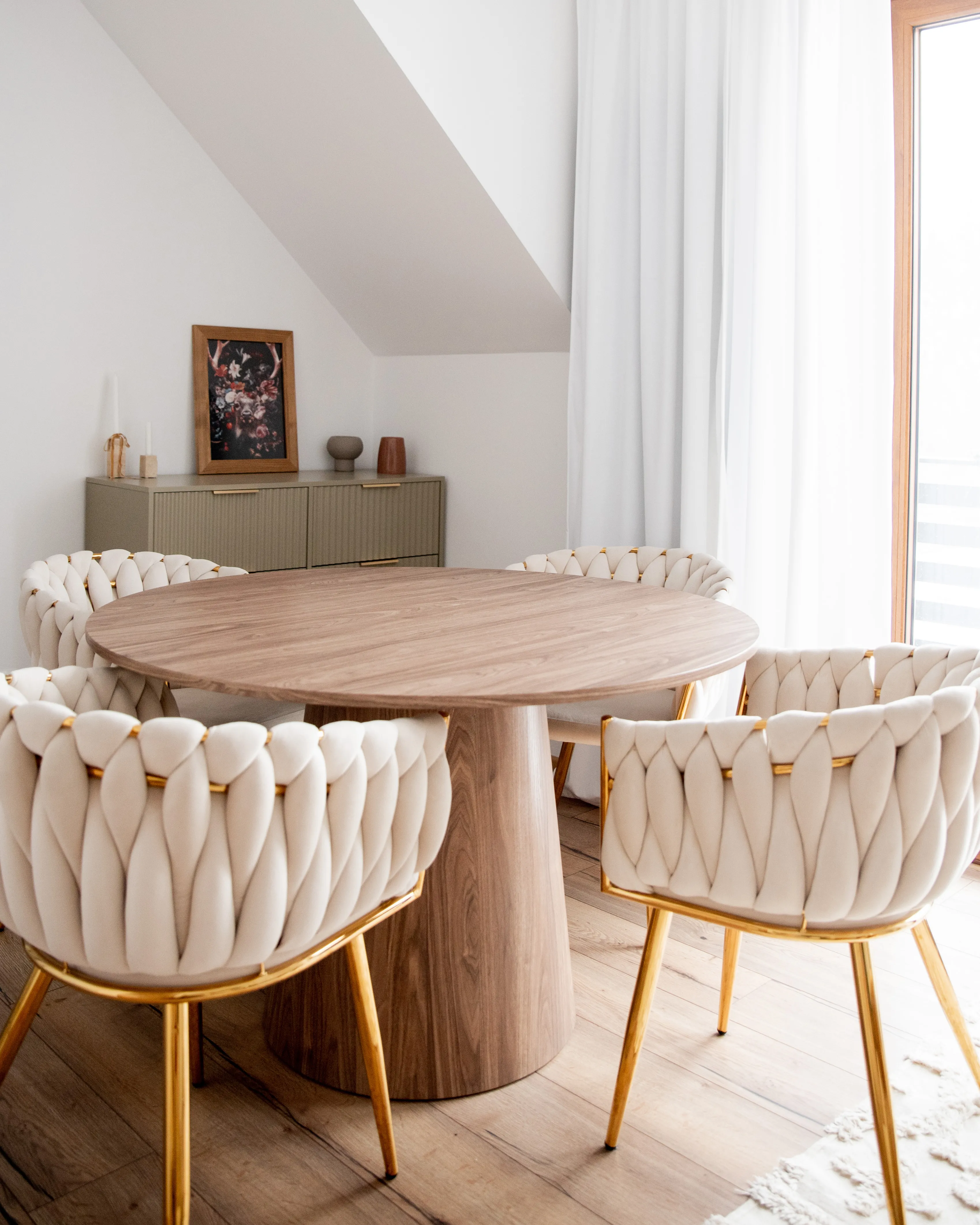 Eettafel OYEN Donkerbruin 120 cm 120 cm