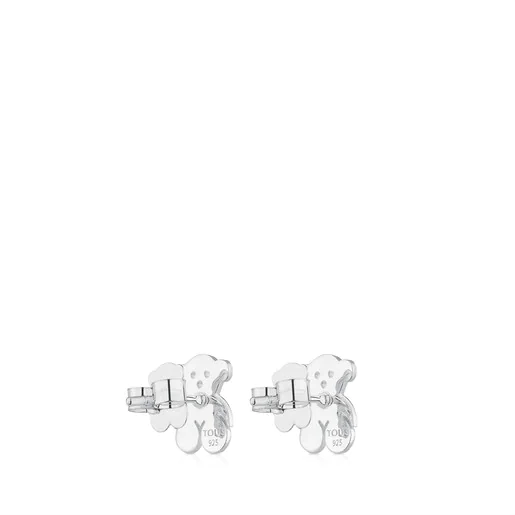 Brincos prateados de 1 cm. TODOS os ursos