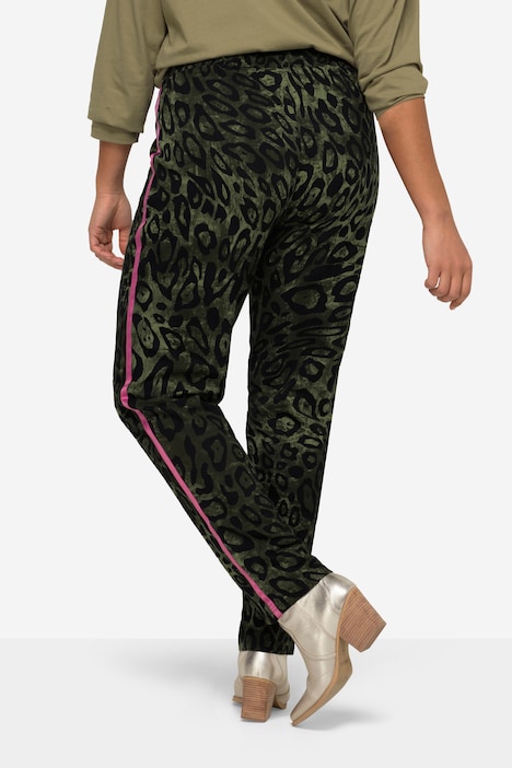 Joggpants, Straight Fit, Animalmuster, Elastikbund