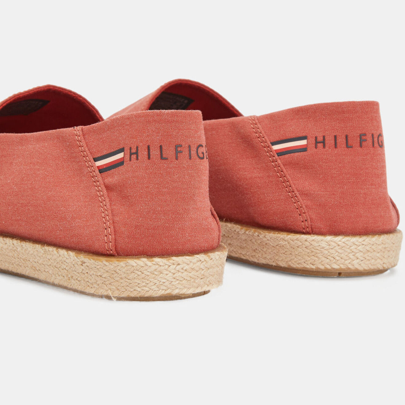 Tommy Hilfiger Espadrilles Chambray recyclé rouge clair