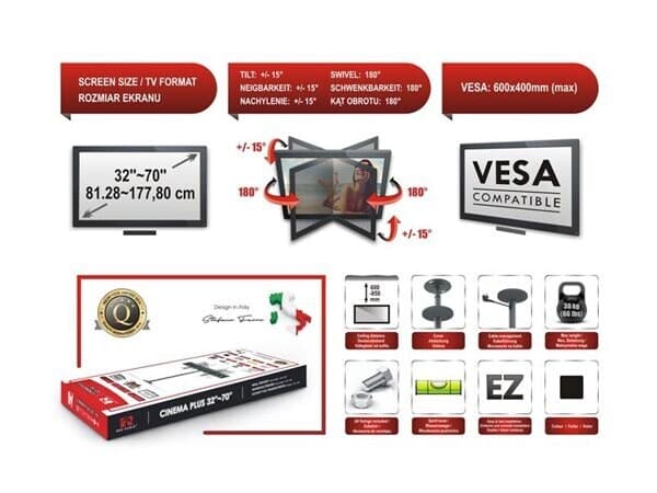 Vægbeslag til LED-TV