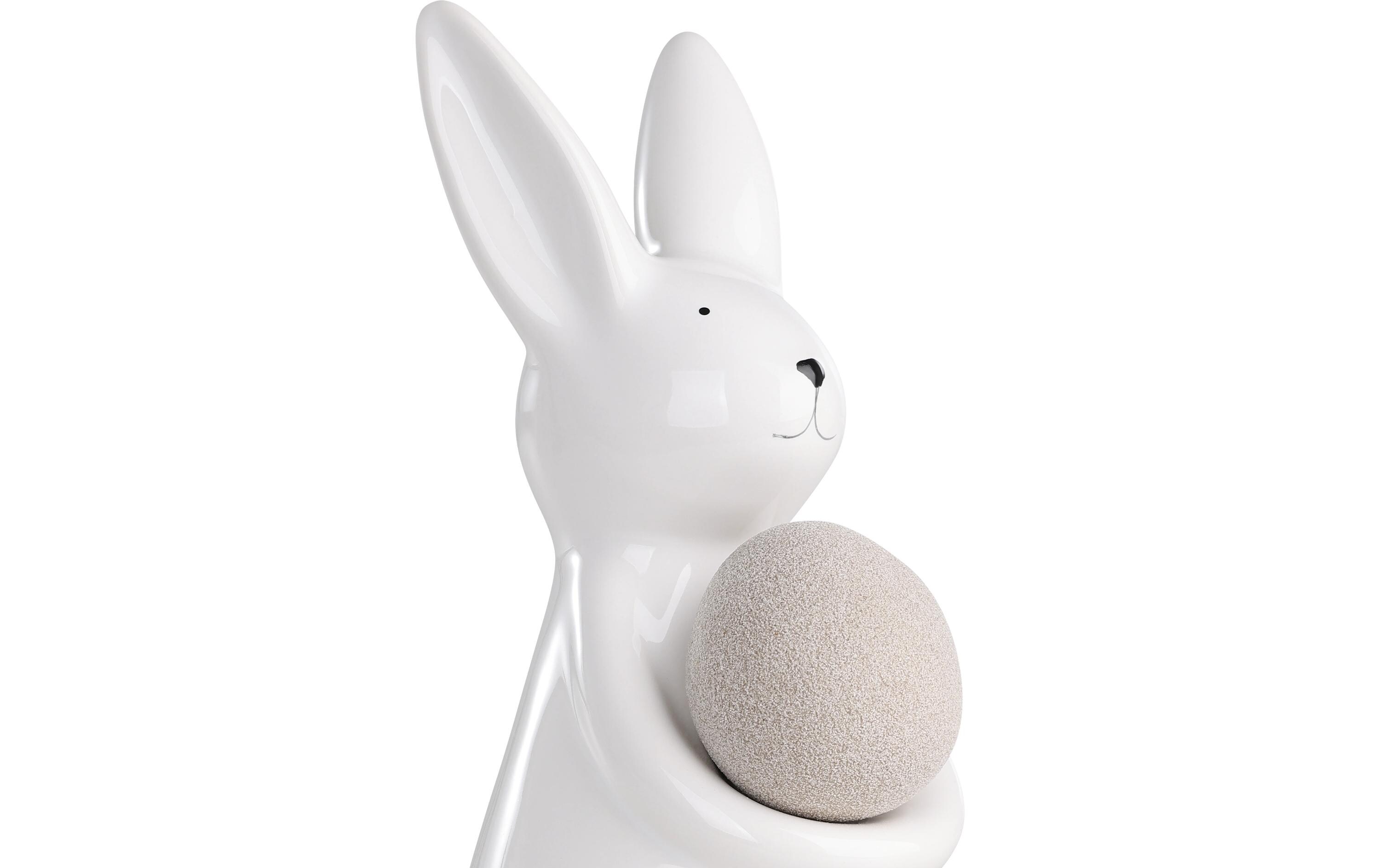 Hase Madiorano 17 cm, WeissOsterfigur