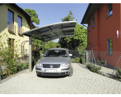 KRB Skiatsu enkele carport met hitte-, UV- en hagelbescherming, 270x500 cm, urban grey