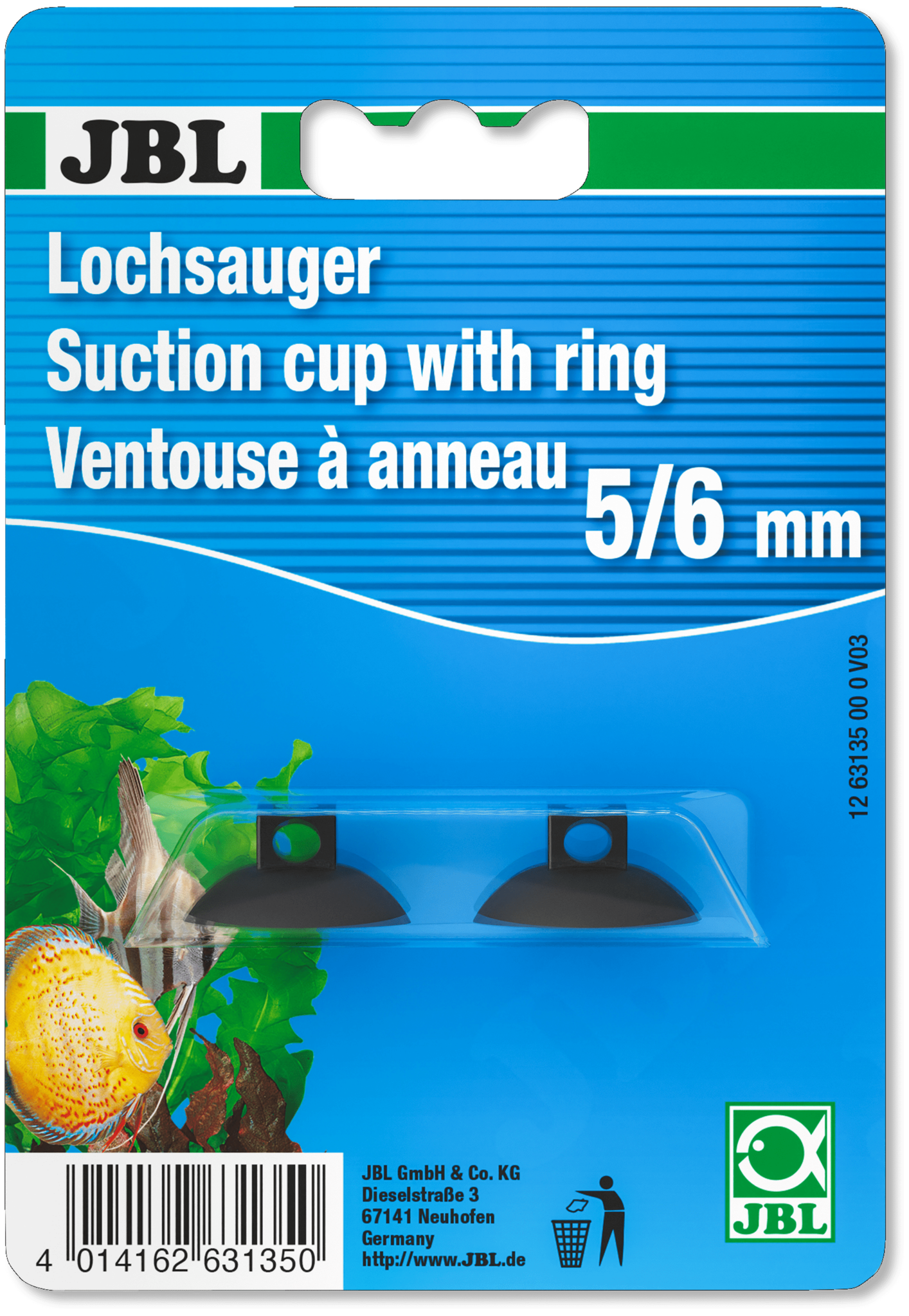 JBL Zuignap 6mm (Premium Thermometer) 2 stuks