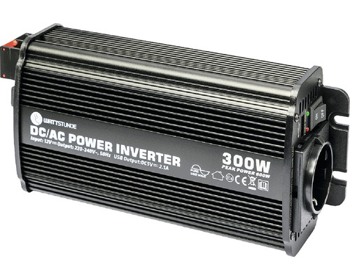 WATTSTOUR 300W / 600W 12V sinusomvormer WS12/300SI