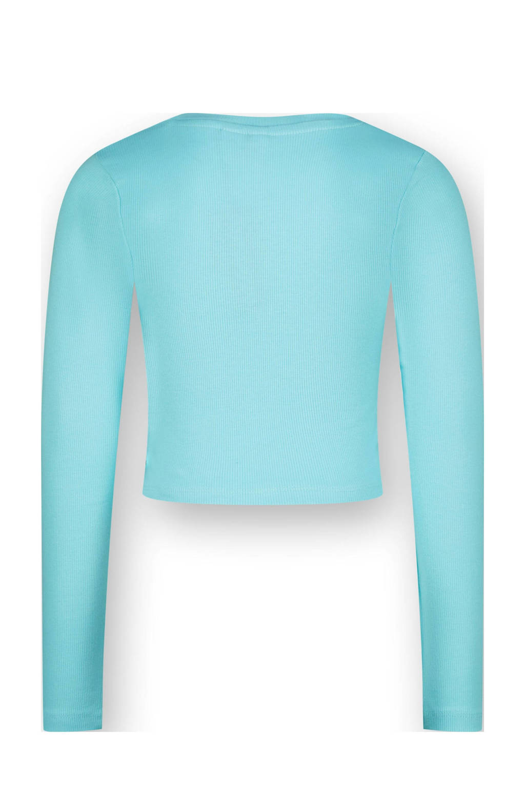 Vingino longsleeve Basic met printopdruk licht turquoise
