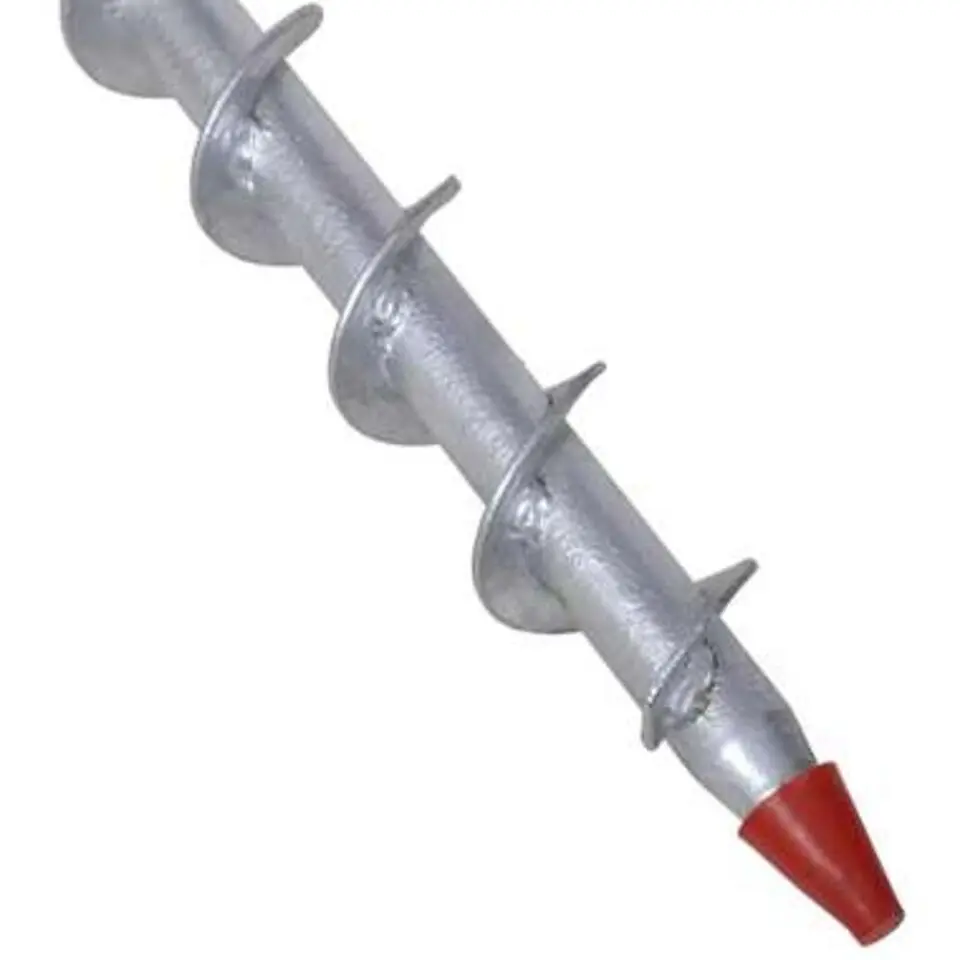 vidaXL - Parasolvoet grondanker - Zilver - Staal