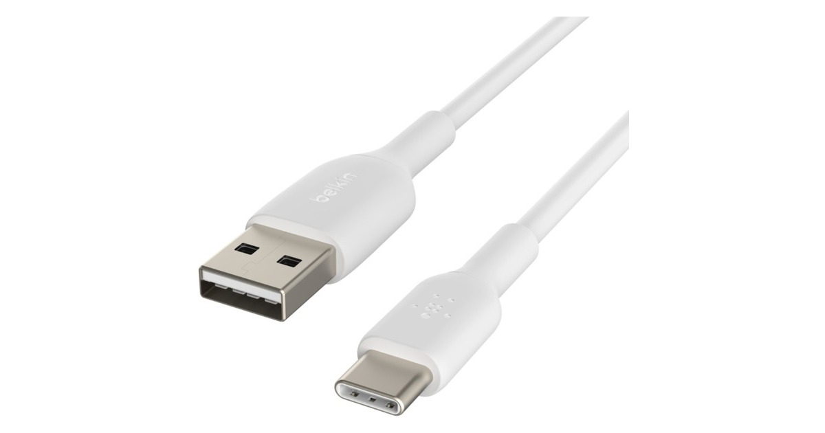 BelkinBOOST CHARGE USB-C/ USB-A kabel, 15 cm  (Wit, CAB001bt0MWH)