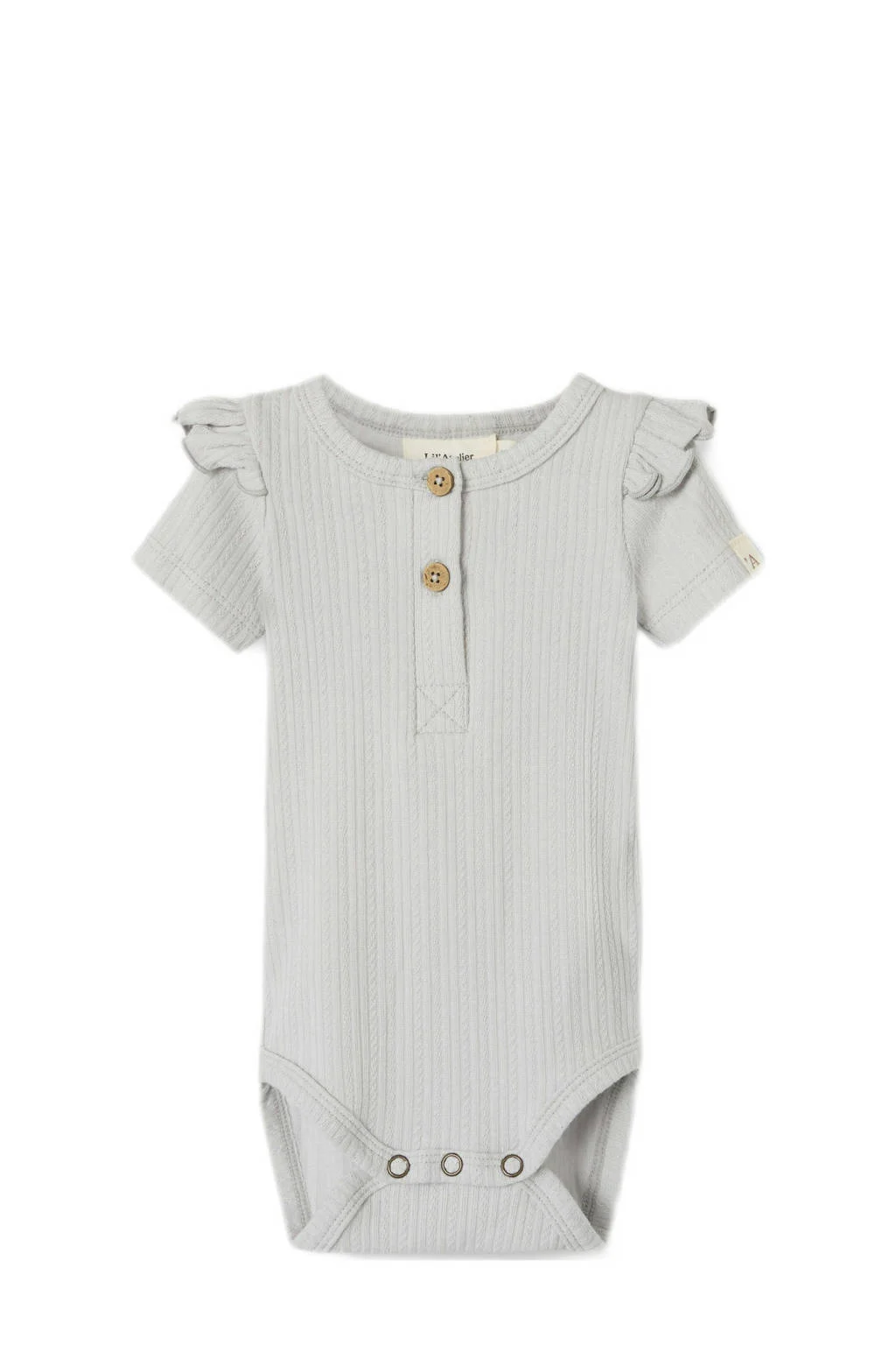 LIL' ATELIER romper NBFFLEURA lichtgrijs