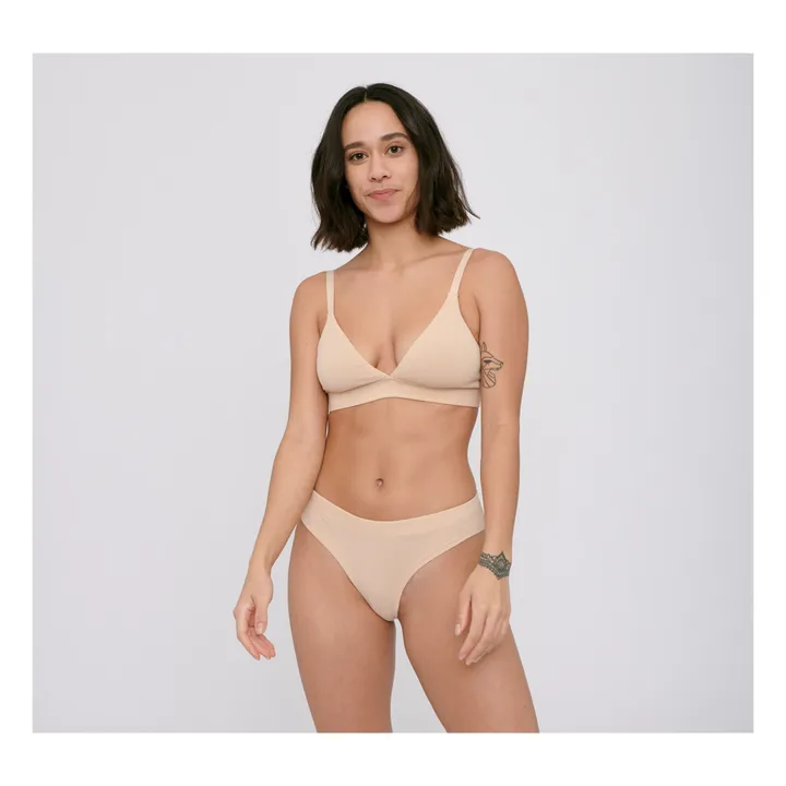 Organic Basics Lot de 2 Culottes Coton Bio Hipster | Beige Nude