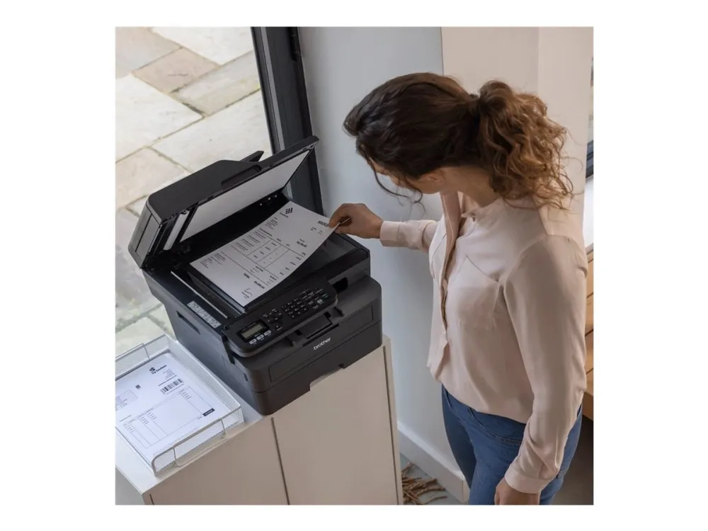 Brother MFC-L2827DW - Multifunktionsprinter - S/H - laser - A4/Legal (medie) - op til 32 spm (kopiering) - op til 32 spm (udskriver) - 250 ark - 33.6 Kbps - USB 2.0, LAN, Wi-Fi(n)