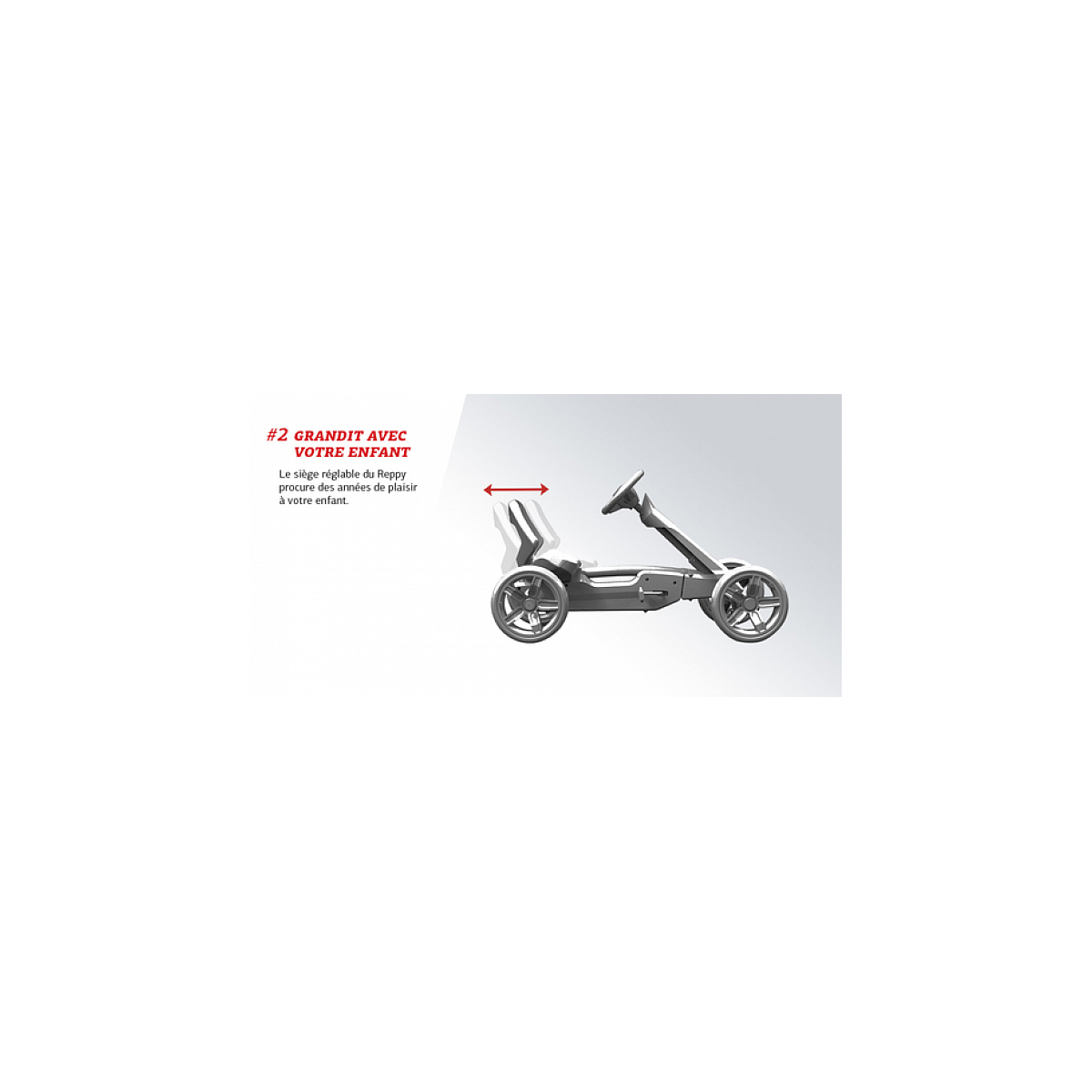 Kart à pédales reppy roadster